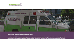 Desktop Screenshot of ambuserveambulance.com